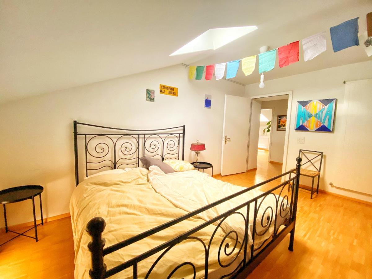 Cozy Apartment By The The Lake Of ลูกาโน ภายนอก รูปภาพ